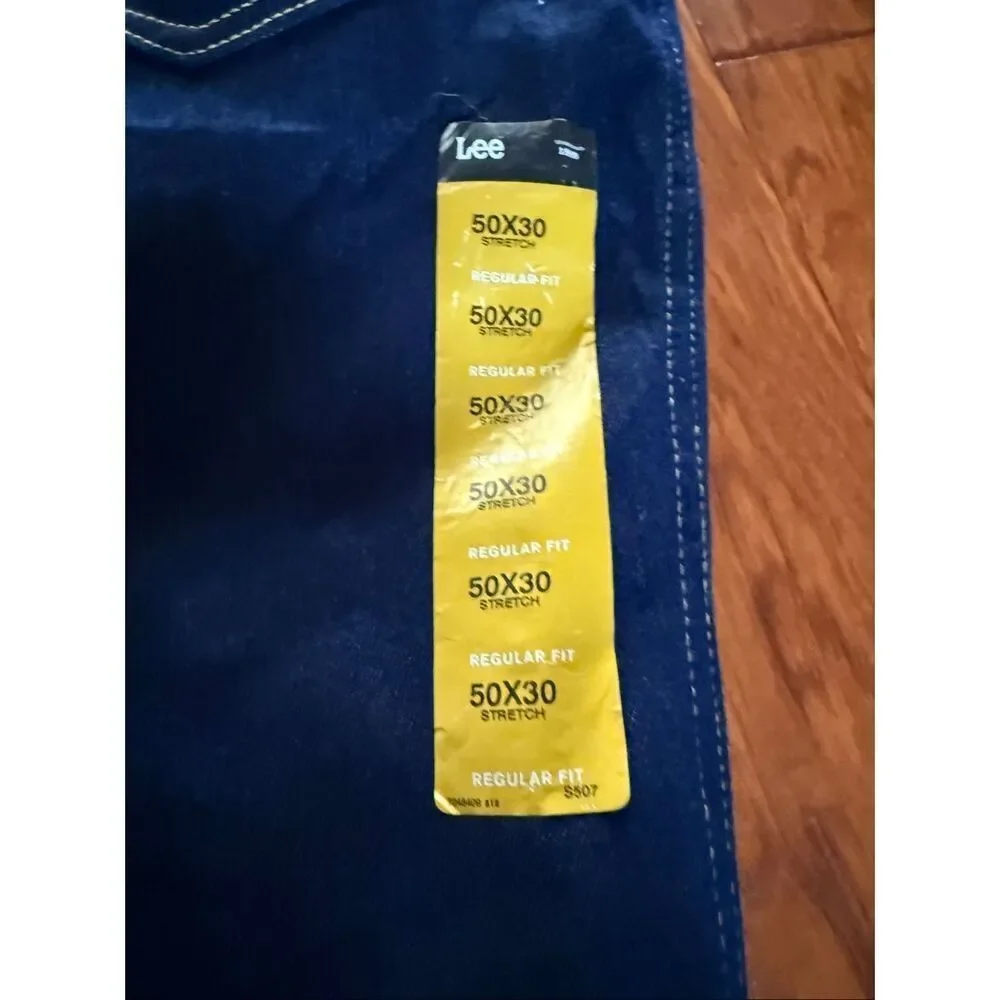 Lee Regular Fit Stretch Jeans – Big & Tall – Dark Wash – Men’s 50x30 (New